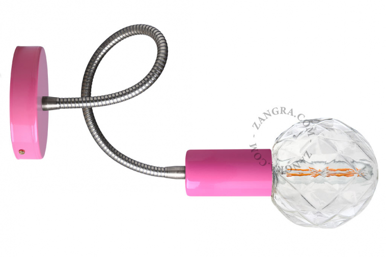 flexible-arm-light-wall-lamp-lighting-metal-pink