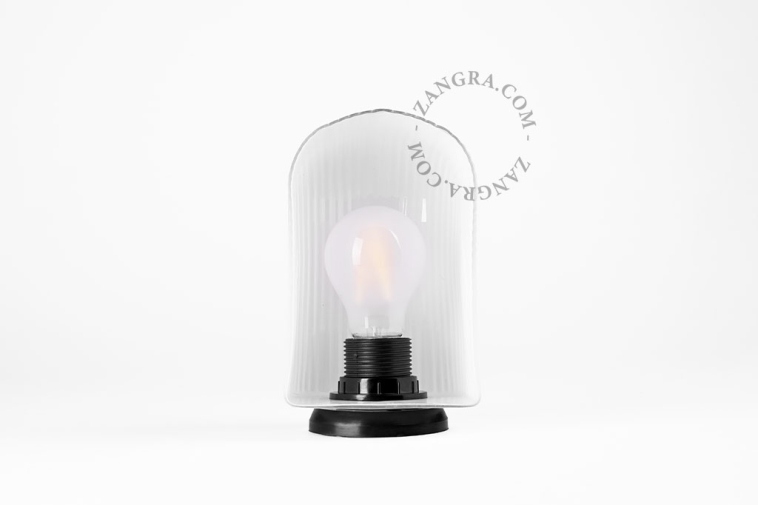 Aplique Art Deco de vidrio.