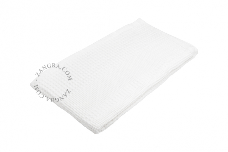 White honeycomb towel