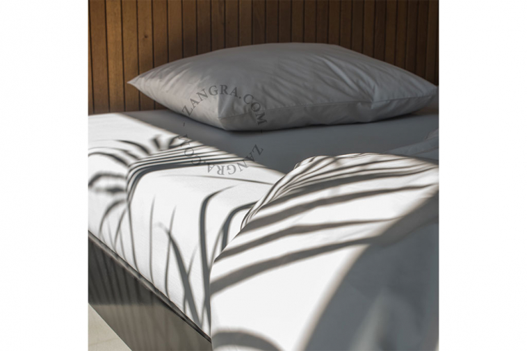 duvet cover uni grey  bed linen