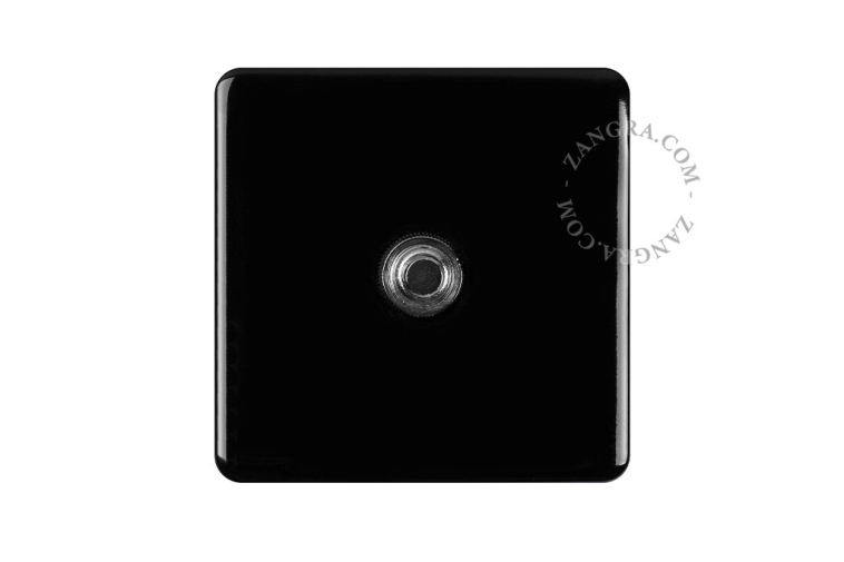 Botão de pressão quadrado de porcelana nera.