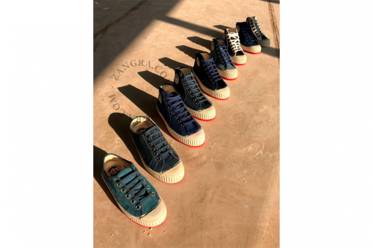 Retro blue sneakers