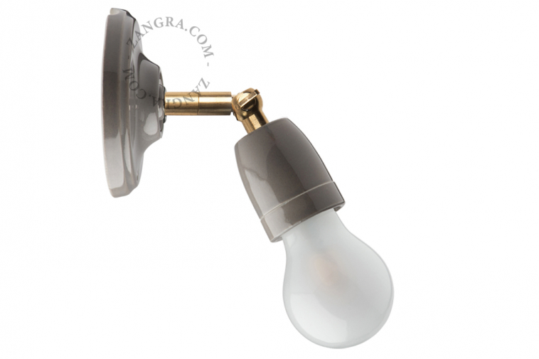 groef Weigering verdamping Grey porcelain wall lamp for your coffee shop project? | zangra