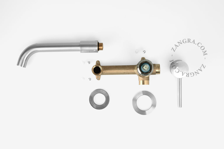 Concealed washbasin tap.