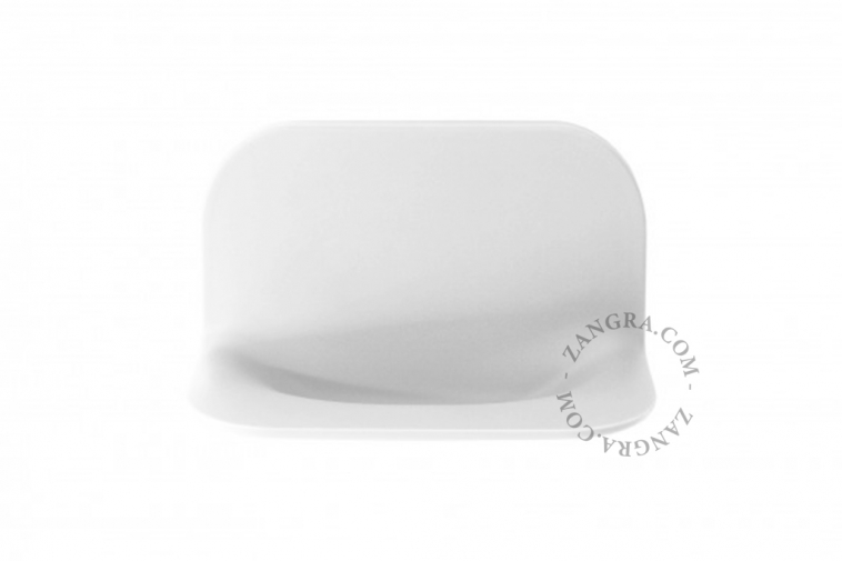 soap holder in polyurethane gel - white