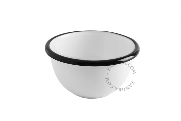 White enamel bowl