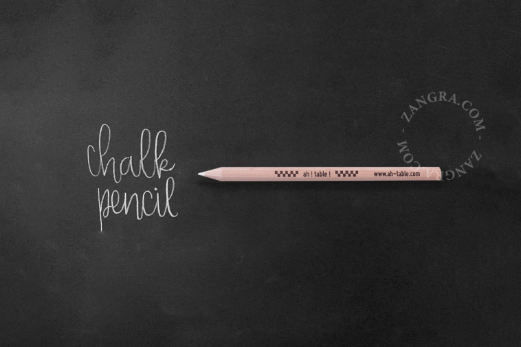 white chalk pencil