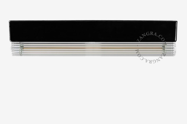 Lámpara S14d de porcelana negra.