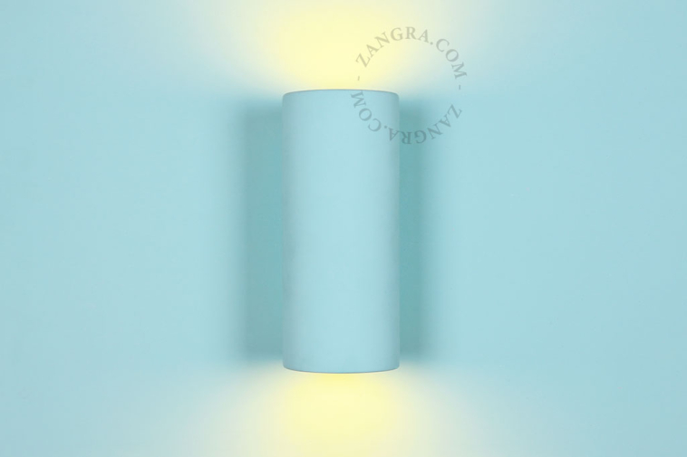 Up&down paintable plaster wall light.