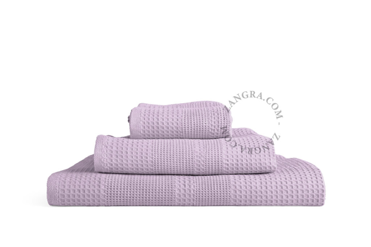 Våffelväv badhandduk – blåregn.