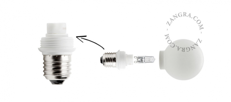 light bulb adapter E27 - G9