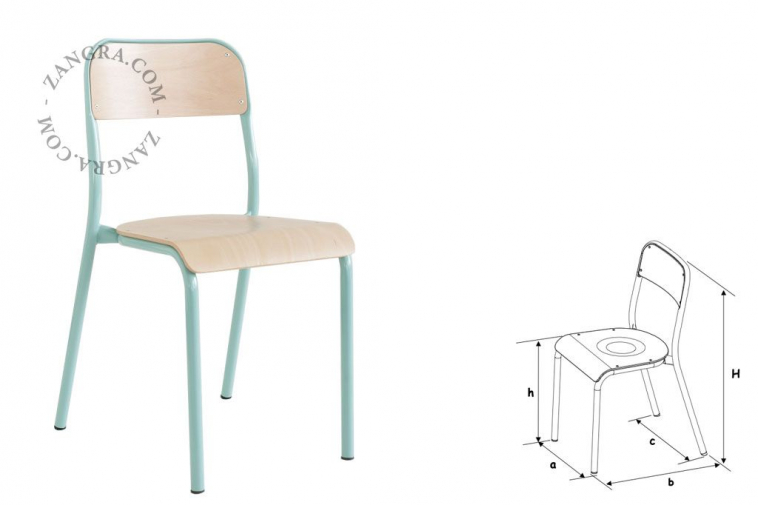 stackable-wood-chair-school-turquoise