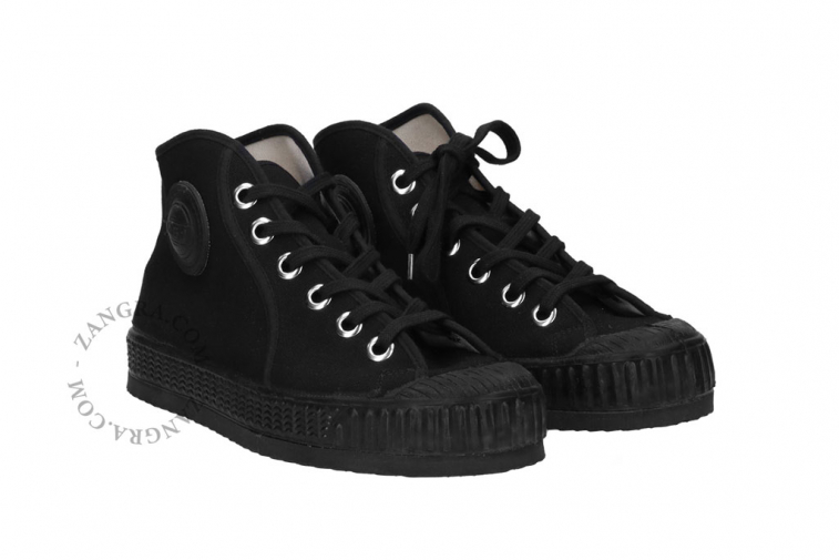 Retro black sneakers